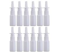 ericotry 12 PZ Vuoto Ricaricabile Portatile Plastica Pompa Nasale Spruzzatore Spruzzatore Bottiglia di Trucco Contenitore Acqua Vaso di Vetro (20ml)