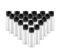 ericotry 24 contenitori vuoti in plastica trasparente da 15 ml, contenitori per cosmetici da viaggio con coperchio ribaltabile, perfetti per il trucco, emulsione di acqua, massaggi, oli per massaggi