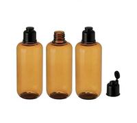 ericotry - Contenitori vuoti in plastica da 300 ml, con tappo nero per trucco, olio essenziale per acqua, shampoo, gel doccia, liquidi, vasetto per cosmetici fai da te, confezione da 3