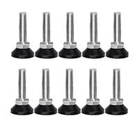 Ericrise Set di 10 Viti di Regolazione, Gambe per Mobili in Ferro Piedini Regolabili Uni-Fine Piedini di Livellamento Piedino a Vite M10x 50mm per Tavolo Sedia Armadio Appendini Letto Tavolo