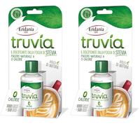 Eridania, Linea Truvía®, Dolcificante Liquido, Estratto dalle Foglie di Stevia, Sostituto allo Zucchero Bianco, 0 Calorie, 2 Gocce Equivalgono ad 1 Dose, con Comodo Tappo Salvagoccia, 1000