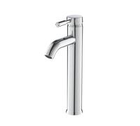 Eridanus Rubinetto Bagno Lavabo Bocca Miscelatore Monocomando per Lavandino Rubinetto Lavabo Bidet Vasca Alto Acqua Fredda e Calda Cromo - Argento
