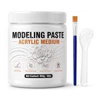 Erigathe Pasta Modellante 850g, Bianco Acrilico Texture Pasta per Progetti