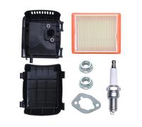 ERIHJOX 14 743 03-S Kit Base Coperchio Filtro Aria Adatto for Motore XT650 XT675 Tosaerba Recycler da 22" con Candela