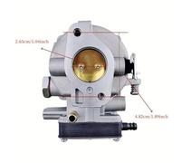 ERIHJOX Adatto for carburatore di Ricambio Doppio, Tosaerba, Motore del Trattore 495026 LT1000 917270821 693480(1 Set A as Attached)