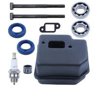 ERIHJOX Adatto for MS180 MS170 018 017 Kit Guarnizione Cuscinetto Albero Motore, bullone, Candela, Cuscinetto ad Aghi