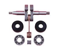 ERIHJOX Albero Motore, Albero Motore Adatto for Motosega 340, 345 e 350, Ricambio a Benzina con paraolio, Kit Cuscinetto ad Aghi, attrezzo da Giardino