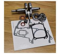 ERIHJOX Albero Motore MS661 con Cuscinetti a Sfera, paraolio e Set di perni Adatti for Motosega MS661 MS661C, Parti di Ricambio(with gaskets)