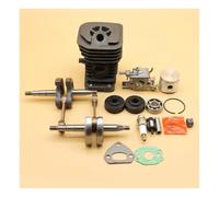 ERIHJOX Bobina di accensione, pistone da 35 mm, puleggia dell'albero a camme, Guarnizione dell'olio, Kit Candela Adatto for Tosaerba a 4 Tempi GX25 GX 25 25cc, Pezzo di Ricambio