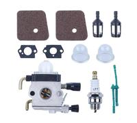 ERIHJOX Carburatore Adatto for decespugliatori e Lame FS55 FS55R FC55 FS38 FS55RC KM55 HL45 KM55R. Sostituisce 4140-120-0619 4137-120-0608.