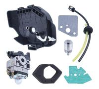 ERIHJOX Carburatore Adatto for GX25 GX25NT HHT25S Kit Guarnizione Linea alloggiamento Filtro Aria carburatore alloggiamento Filtro Aria