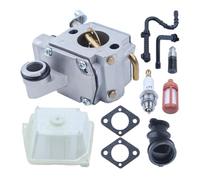 ERIHJOX Carburatore MS361 Adatto for Motosega MS340 MS361 Filtro Aria Olio Tubo collettore Candela Kit Sostituzione 1135