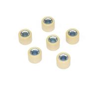 ERIHJOX Confezione da 6 rulli di peso del variatore 16 mm x 13 mm 16 x 13 adatti for 139QMB 50 cc GY6 50 parti di motociclette for scooter(5g (white))