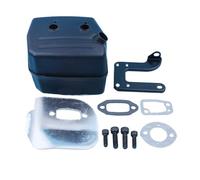 ERIHJOX Exhaust Deflector Bracket Gasket Bolt Kit for 625 II 630 670 Champ Chainsaw Replacement Part