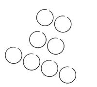 ERIHJOX Fasce Elastiche Adatte for FS45 FS75 FS80 FS85 BG45 BG46 BG55 BG65 BG75 BG85 34 mm x 1,5 mm, Pezzo di Ricambio, 8 Pezzi