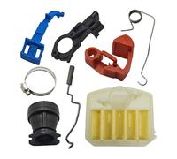 ERIHJOX Filtro Aria collettore Adatto for 340 345 346XP 350 353 Interruttore Asta acceleratore/strozzatore Motosega Parte di Ricambio