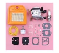 ERIHJOX Guarnizione for bullone Asta carburatore Adatta for GX160 GX200 5,5 HP 6,5 HP Kit di Riparazione Tubo Isolante distanziatore Tosaerba