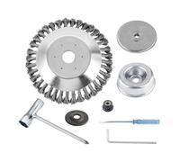 ERIHJOX Kit Adattatore for Scatola Porta-Testa con Ingranaggi a 10 Denti e Testina di Taglio in Filo d'Acciaio da 8 Pollici, Adatto for decespugliatore ad Albero Dritto FR85 128 128L