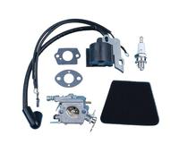 ERIHJOX Kit Bobina di accensione carburatore Adatto for 350 351 370 371 420 33-29 Carb Ricambio for Motosega