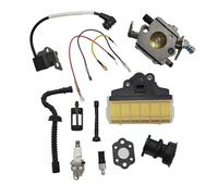 ERIHJOX Kit Candela Bobina di accensione carburatore Adatto for 021 023 025 MS230 MS250 MS210 021 025 Parti for Motosega 11231200605 WT286
