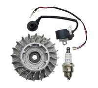 ERIHJOX Kit Candela Bobina di accensione volano Adatto for MS660 066 MS 660 1122 400 1217 Parti di Ricambio for Motosega