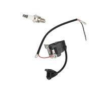 ERIHJOX Kit Candela e Cavo modulo Bobina di accensione volano GX25 Adatto for Mini Motore decespugliatore GX25N HHT25S FG110(Ignition)