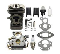 ERIHJOX Kit Cilindro pistone carburatore da 39 mm Adatto for 235 236 236E 240 5450417 con Candela