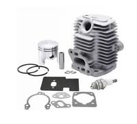 ERIHJOX Kit Cilindro pistone da 33 mm Adatto for decespugliatore TU26 CG260, Set di Candele e guarnizioni