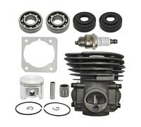 ERIHJOX Kit Cilindro pistone da 45 mm Adatto for Motosega 353 346XP 350 537253002 Cuscinetto paraolio 2 Tempi