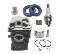 ERIHJOX Kit Cilindro pistone da 46 mm Adatto for MS270 MS280 MS 270 280 Guarnizione Olio Candela di decompressione Parte Motosega
