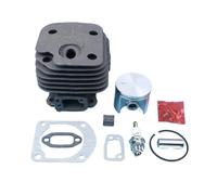 ERIHJOX Kit Cilindro pistone da 50 mm Adatto for Motosega 268 268K 268XP con guarnizioni, Candela, Cuscinetto ad Aghi Placcato