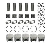 ERIHJOX Kit Cuscinetti con Anelli pistone da 5 Pezzi da 38 mm, Adatti for Motosega MS180 MS180C MS 180 018, Motore di Ricambio for Motosega 11300302004