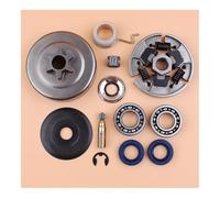 ERIHJOX Kit Cuscinetto Tamburo Frizione, Guarnizione Olio, ingranaggio a Vite Senza fine Adatto for Motosega 017 018 MS170 MS180 MS 170 180, motoseghe da 3/8 6T