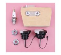 ERIHJOX Kit di Candele di accensione con Dado a Barra e Tappo dell'olio del Filtro dell'Aria for Motosega 038 MS380 MS381 MS 380 381, Pezzo di Ricambio.