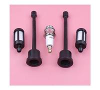 ERIHJOX Kit di Candele di accensione con Tubo Flessibile del Filtro, Adatto for Motosega 08 S10 TS350 TS360, Pezzo di Ricambio