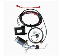 ERIHJOX Kit di CONVERSIONE AVVIAMENTO Elettrico DT30 Adatto for Motore di AVVIAMENTO FUORIBORDO 2T 30HP Batteria RADDRIZZATORE REGOLATORE Interruttore(Kit with Gear Ring)