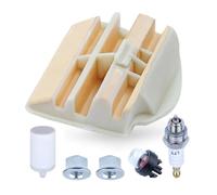 ERIHJOX Kit di Messa a Punto del Filtro dell'Aria Adatto for Motosega 445 450 445E 450e 531309681 Candela di accensione Bulbo di innesco Dado della Barra