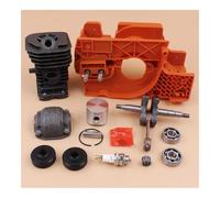 ERIHJOX Kit di ricostruzione del Motore del Cilindro del Basamento da 38 mm, Adatto for Motosega 137, 142, 137E e 142E, Placcato.