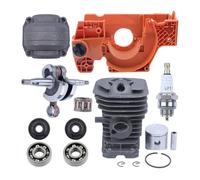 ERIHJOX Kit di ricostruzione del Motore del Cilindro del Carter da 38 mm, Adatto for Motosega 137, 142, 137E e 142E, Placcato.