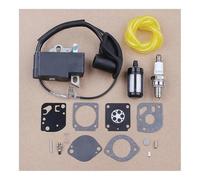 ERIHJOX Kit di Riparazione del carburatore e della Bobina di accensione, Kit di Linea del Filtro Adatto for Motori FS87, FS90, FS100, HL100, HL95, KM90, HT100, KM100, KM130.