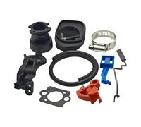 ERIHJOX Kit di Riparazione del Morsetto dell'adattatore del collettore Adatto for 340 345 350 346XP 351 353 Motosega Leva dell'acceleratore Controllo carburatore Guarnizione
