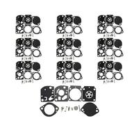 ERIHJOX Kit di Riparazione della Guarnizione del diaframma del carburatore da 10 Pezzi Adatto for BR500 BR550 BR600 RB-114 Pezzo di Ricambio di Ricambio