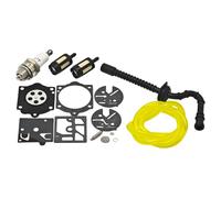 ERIHJOX Kit di Riparazione e ricostruzione del carburatore, Filtro, Tubo Flessibile Adatto for 015, 015AV, 015L, Candela, Kit di Riparazione del carburatore, Parte della Motosega