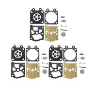 ERIHJOX Kit di Riparazione e ricostruzione del diaframma del carburatore da 3 Pezzi Adatto for Motosega 350 351 370 371 420.