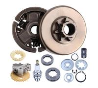 ERIHJOX Kit di Riparazione for rondella Olio, Corona pignone, Tamburo Frizione da 3/8'', 7T e 8T, Adatto for Motosega 038, 038AV, MS380 e MS381 con Cuscinetto ad Aghi.