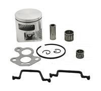 ERIHJOX Kit Fasce Elastiche pistone da 41 mm Adatto for Motosega 435 440 440E 502625002 Cilindro Carburatore Guarnizione Cuscinetto ad Aghi