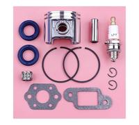 ERIHJOX Kit Fasce Elastiche pistone da 42,5 mm Adatto for MS250 025 MS 250 Guarnizione Cuscinetto ad Aghi Candela Motosega Ricambio Pezzo di Ricambio