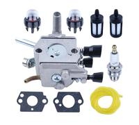 ERIHJOX Kit Filtro Guarnizione carburatore Adatto for FS120 FS200 FS250 FS300 FS350 4134 120 0603 W Line Spark Pulg