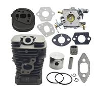 ERIHJOX Kit Guarnizione carburatore Cilindro pistone Adatto for Motosega 350 351 370 371 420 390 391 5000 da 41 mm