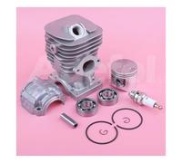 ERIHJOX Kit Guarnizione Olio Cilindro pistone da 41 mm Adatto for Motosega CS4200 100202-59530 Motore con Perno Anello Candela